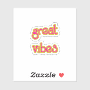 Great Vibes Contour Sticker