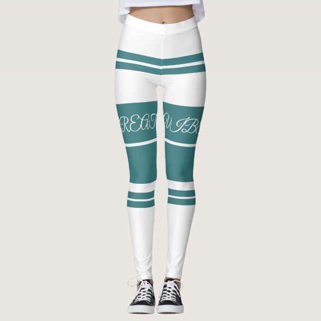 Great Vibes Green Leggings de luxe pour les femmes (Devant)