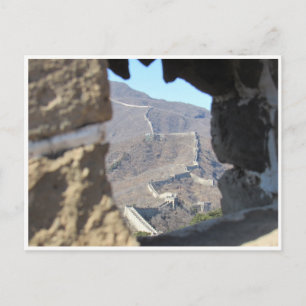 great wall glimpsed postcard