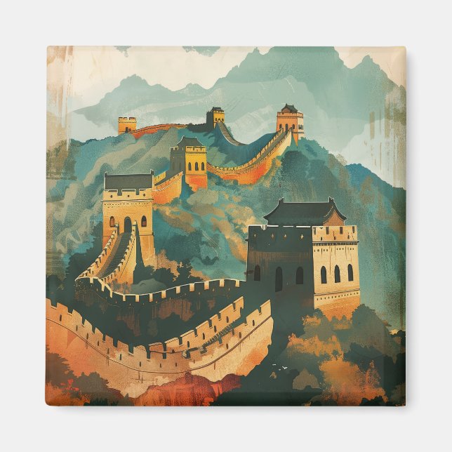 Great wall of China Magnet (Front)