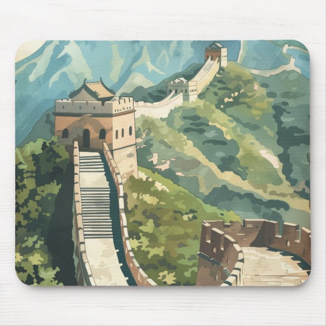 Great wall of China Mouse Pad (Front)