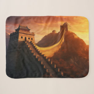 Great Wall of China Sunset – Majestic Sherpa Blanket
