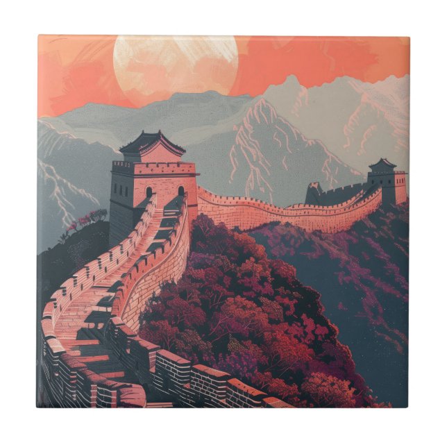 Great wall of China Tile (Front)