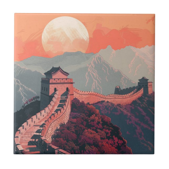 Great wall of China Tile (Front)