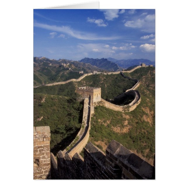 Great Wall winding through the mountain, (Front)
