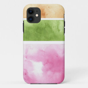 great watercolor background - watercolor paints 6 iPhone 11 case