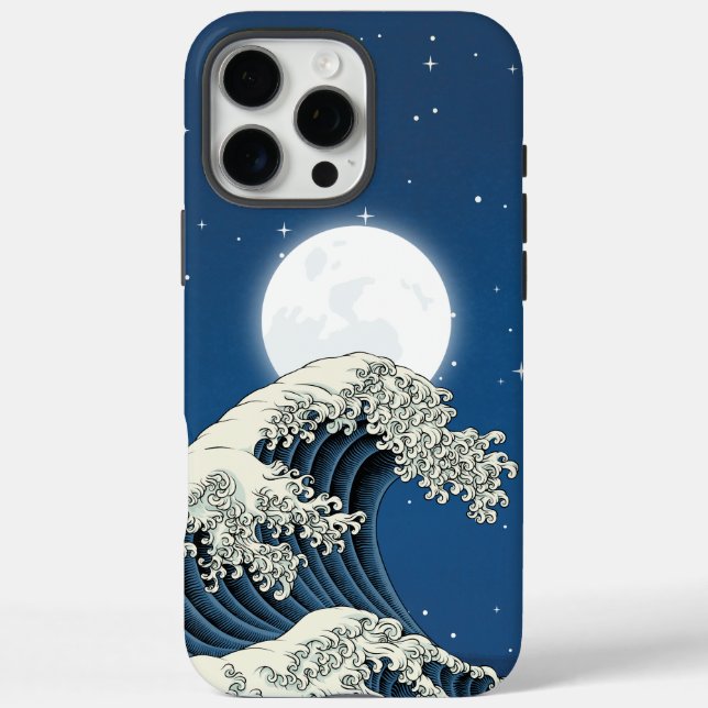 Great Wave at Night Japanese Ukiyo-e Art Case-Mate iPhone Case (Back)