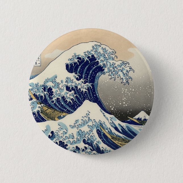 Great Wave Button (Front)