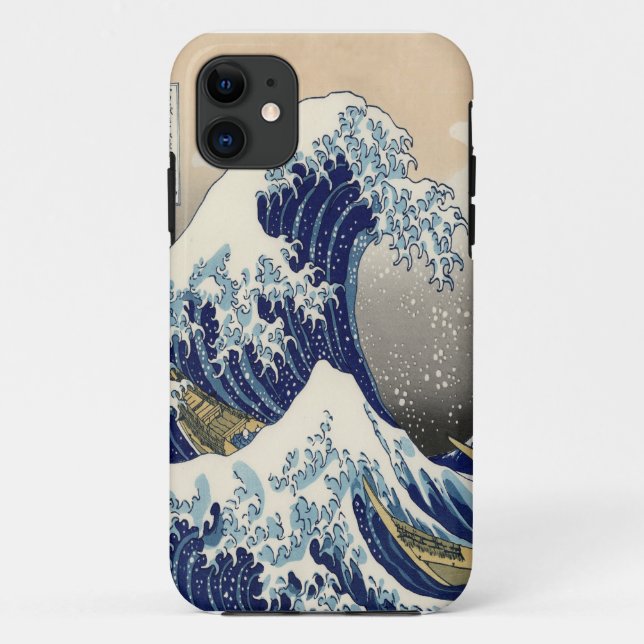 Great Wave Fine Art 葛飾北斎「神奈川沖浪裏」 Case-Mate iPhone Case (Back)