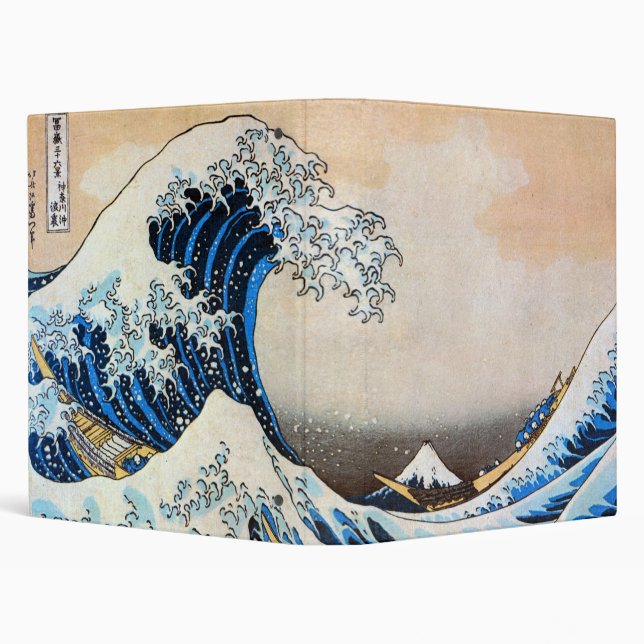 Great Wave, Hokusai, Ukiyo-e Binder (Background)