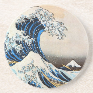 Great Wave, Hokusai, Ukiyo-e Coaster