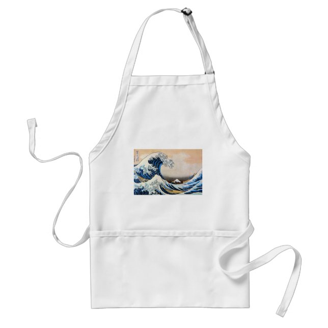 Great Wave, Hokusai, Ukiyo-e Standard Apron (Front)