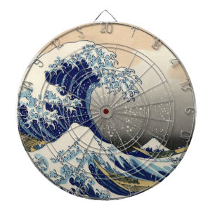 Great Wave Kanagawa Japanese Painting Dartboard