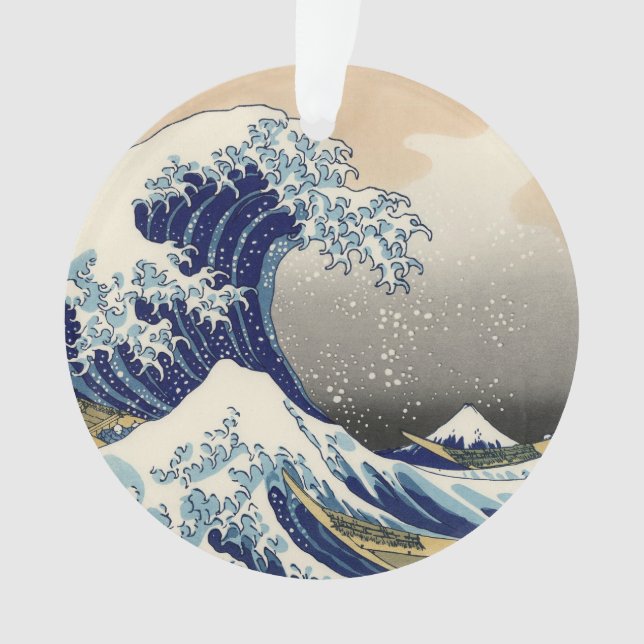 Great Wave Kanagawa Japanese Painting Ornament
