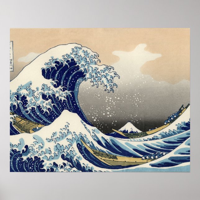 Great Wave Kanagawa Japanese Painting Poster (Front)