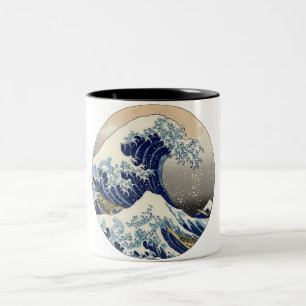 Great Wave Kanagawa Japanese Painting Two-Tone Coffee Mug