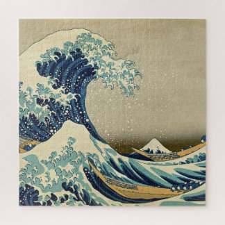 Great Wave Kanagawa Vintage Illustration Japanese Jigsaw Puzzle