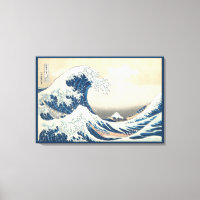 Great Wave off Kanagawa by Hokusai circa 1831 Canv