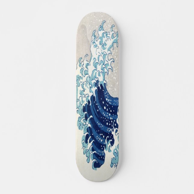 Great Wave Off Kanagawa Hokusai Fine Art Skateboard (Front)