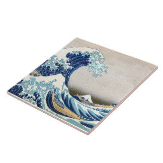 Great Wave Off Kanagawa Hokusai Japanese Fine Art Tile