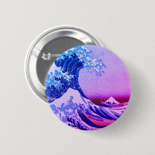 Great Wave off Kanagawa & Japanese Art /Japan 2 Inch Round Button