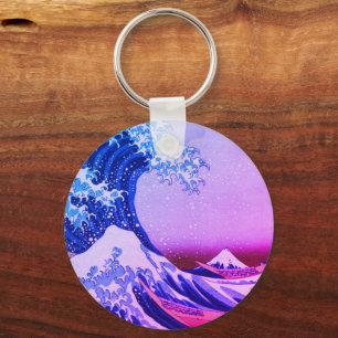 Great Wave off Kanagawa & Japanese Art /Japan Keychain