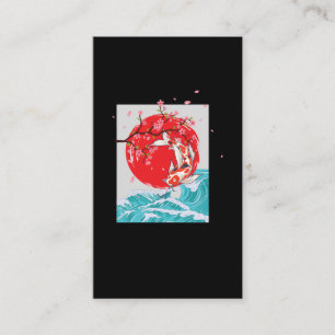 Great Wave off Kanagawa Japanese Fish Carp Koi Business Card