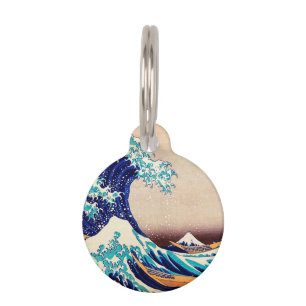 Great Wave Off Kanagawa Japanese Vintage Fine Art Pet Tag