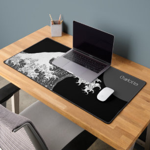 Great Wave Off Kanagawa Modern Twist Personalized Desk Mat