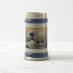 Great Wave off Kanagawa & Mount Fuji Japan Sea Beer Stein