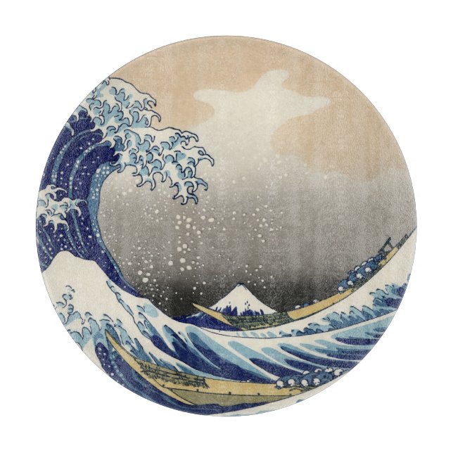 Great Wave off Kanagawa & Mount Fuji Japan Sea Cutting Board (Front)