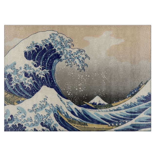 Great Wave off Kanagawa & Mount Fuji Japan Sea Cutting Board (Front)
