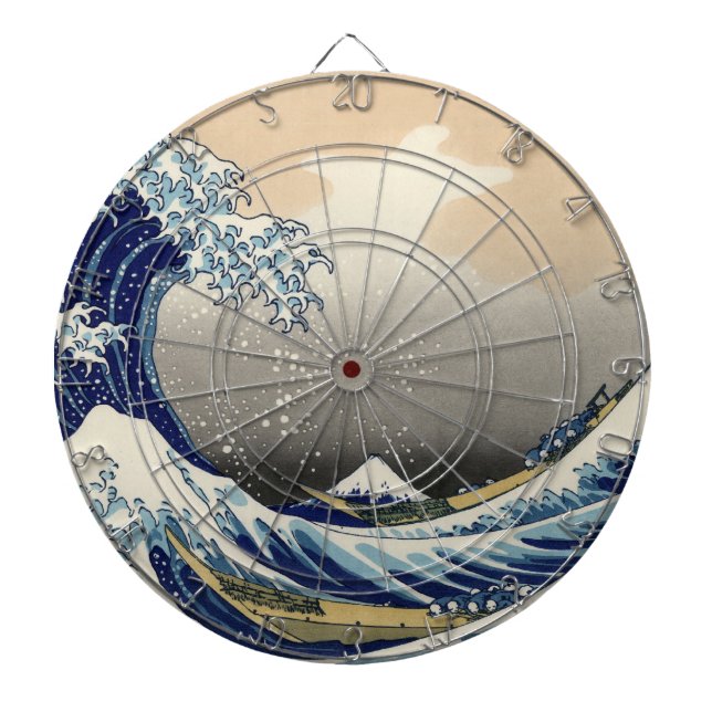 Great Wave off Kanagawa & Mount Fuji Japan Sea Dartboard (Front)