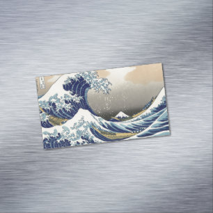 Great Wave off Kanagawa & Mount Fuji Japan Sea Magnetic Business Card