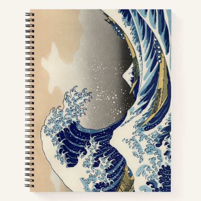 Great Wave off Kanagawa & Mount Fuji Japan Sea Notebook (Front)