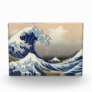 Great Wave off Kanagawa & Mount Fuji Japan Sea Photo Block