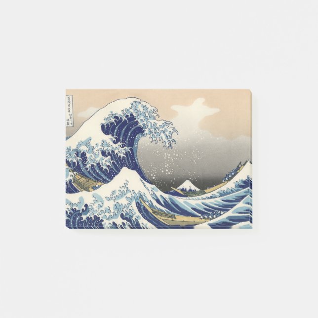Great Wave off Kanagawa & Mount Fuji Japan Sea Post-it Notes (Front)