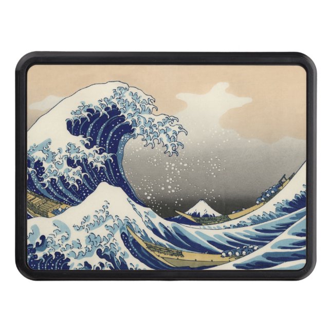 Great Wave off Kanagawa & Mount Fuji Japan Sea Trailer Hitch Cover (Front)