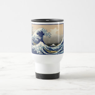 Great Wave off Kanagawa & Mount Fuji Japan Sea Travel Mug
