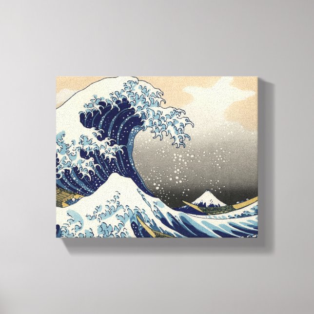 Great Wave off Kanagawa Oriental Fine Art Canvas Print (Front)