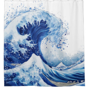 Great Wave Off Kanagawa Shower Curtain