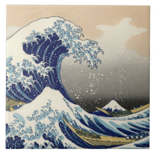 GREAT WAVE OFF KANAGAWA TILE