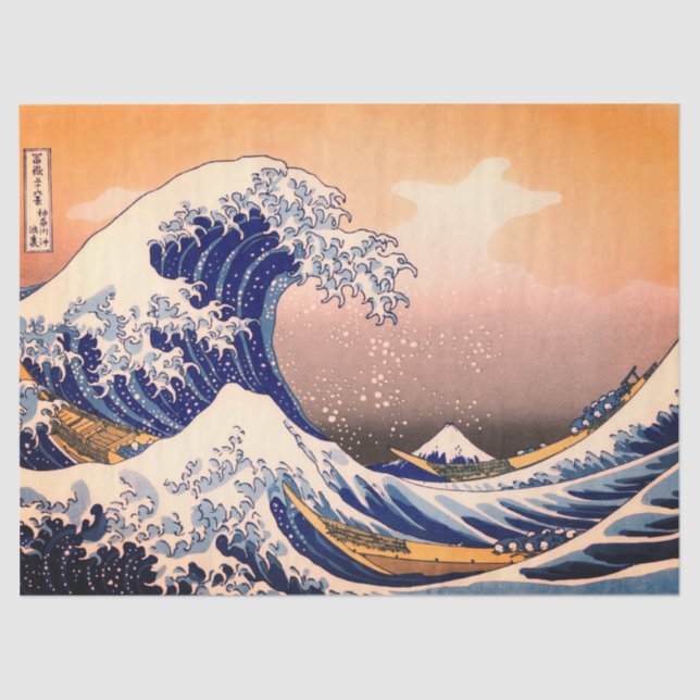 GREAT WAVE OFF KANAGAWA TISSUE PAPER (Front)