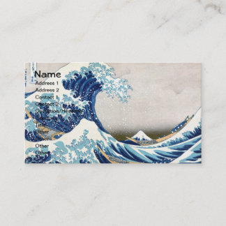 Great Wave Off Kanagawa Vintage Japanese Fine Business Card