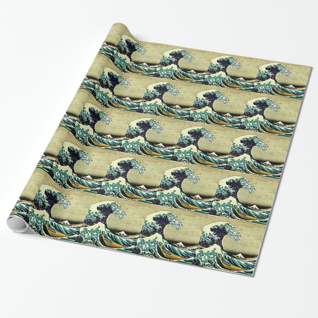 Great Wave off Kanagawa Wrapping Paper (Unrolled)
