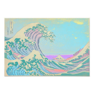 Great Wave Pastel Colors Premium Poster