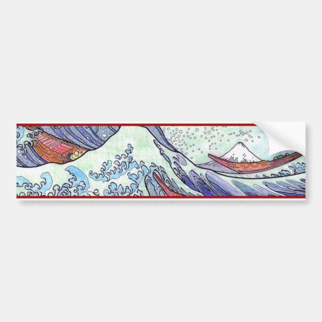 Great wave sticker (Front)