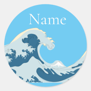 Great Wave Thunder_Cove Classic Round Sticker