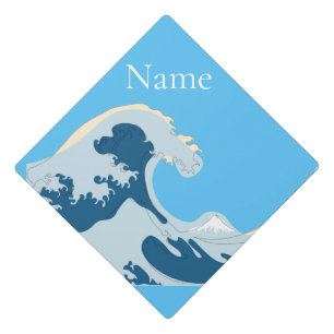 Great Wave Thunder_Cove  Graduation Cap Topper