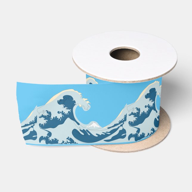 Great Wave Thunder_Cove Satin Ribbon (Spool)